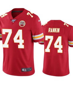 Kansas City Chiefs Martinas Rankin Red 100th Season Vapor Limited Jersey - Robokeg