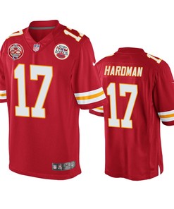 Kansas City Chiefs Mecole Hardman Red 60th Anniversary Game Jersey - Robokeg