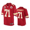 Kansas City Chiefs Mitchell Schwartz Red 60th Anniversary Game Jersey - Robokeg