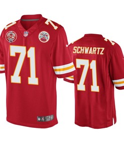 Kansas City Chiefs Mitchell Schwartz Red 60th Anniversary Game Jersey - Robokeg