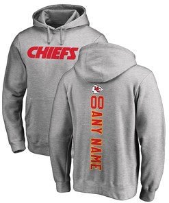 Kansas City Chiefs Nfl Pro Line By Branded Personalized Playmaker Pullover Hoodie - Heather Gray - Robokeg