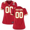 Kansas City Chiefs Nike Womens Custom Game Jersey - Red - Robokeg