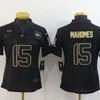 Kansas City Chiefs Patrick Mahomes #15 Nfl 2020 Black Womens Jersey - Robokeg