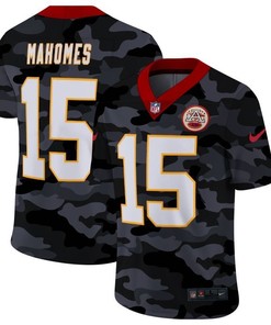 Kansas City Chiefs Patrick Mahomes #15 Nfl 2020 Camo Jersey - Robokeg