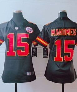 Kansas City Chiefs Patrick Mahomes #15 Nfl 2020 Dark Brown Womens Jersey - Robokeg
