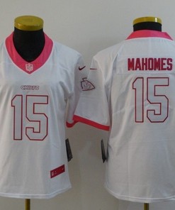 Kansas City Chiefs Patrick Mahomes #15 Nfl 2020 White Womens Jersey - Robokeg