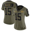 Kansas City Chiefs Patrick Mahomes 15 Nfl Olive 2021 Salute To Service Limited Player Women Jersey For Chiefs Fans - Robokeg