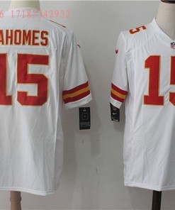 Kansas City Chiefs Patrick Mahomes #15 Nfl White Jersey Jersey - Robokeg
