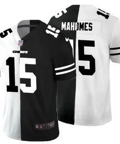 Kansas City Chiefs Patrick Mahomes #nfl 2020 Black And White Jersey - Robokeg