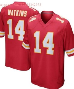Kansas City Chiefs Sammy Watkins #14 Nfl Red Jersey Jersey - Robokeg