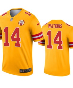 Kansas City Chiefs Sammy Watkins Gold Inverted Legend Jersey - Robokeg