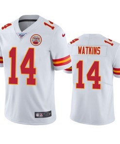 Kansas City Chiefs Sammy Watkins White 100th Season Vapor Limited Jersey - Robokeg