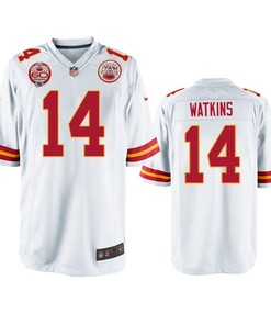 Kansas City Chiefs Sammy Watkins White 60th Anniversary Game Jersey - Robokeg