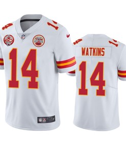 Kansas City Chiefs Sammy Watkins White 60th Anniversary Vapor Limited Jersey - Robokeg
