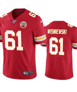 Kansas City Chiefs Stefen Wisniewski Red 100th Season Vapor Limited Jersey - Robokeg