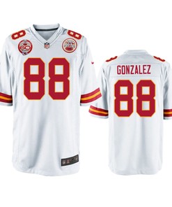 Kansas City Chiefs Tony Gonzalez White 60th Anniversary Game Jersey - Robokeg