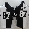 Kansas City Chiefs Travis Kelce #87 Nfl 2020 Black And White Jersey - Robokeg