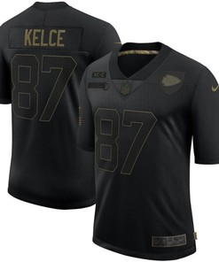 Kansas City Chiefs Travis Kelce #87 Nfl 2020 Black Jersey - Robokeg