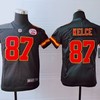 Kansas City Chiefs Travis Kelce #87 Nfl 2020 Dark Grey Jersey - Robokeg