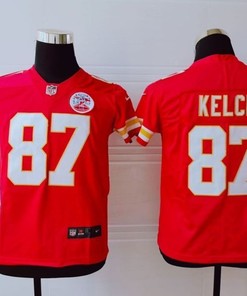 Kansas City Chiefs Travis Kelce #87 Nfl 2020 Red Orange Jersey - Robokeg