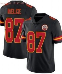 Kansas City Chiefs Travis Kelce #87 Nfl Black Jersey Jersey - Robokeg