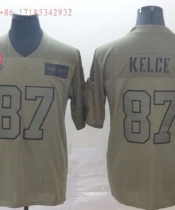 Kansas City Chiefs Travis Kelce #87 Nfl Grey Jersey Jersey - Robokeg