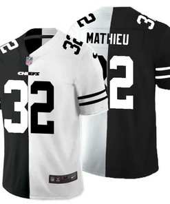 Kansas City Chiefs Tyrann Mathieu #32 Nfl 2020 Black And White Jersey - Robokeg