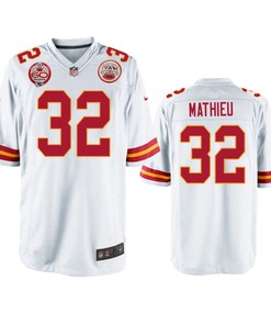 Kansas City Chiefs Tyrann Mathieu White 60th Anniversary Game Jersey - Robokeg