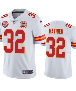 Kansas City Chiefs Tyrann Mathieu White 60th Anniversary Vapor Limited Jersey - Robokeg
