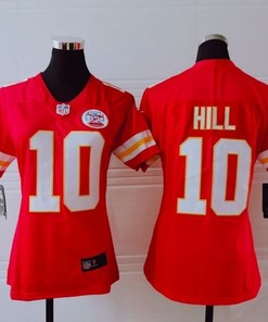 Kansas City Chiefs Tyreek Hill #10 Nfl 2020 New Arrival Red Womens Jersey - Robokeg