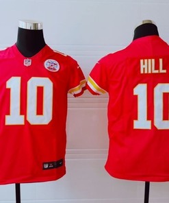 Kansas City Chiefs Tyreek Hill #10 Nfl 2020 Red Orange Jersey - Robokeg