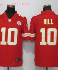 Kansas City Chiefs Tyreek Hill #10 Nfl Red Jersey - Robokeg