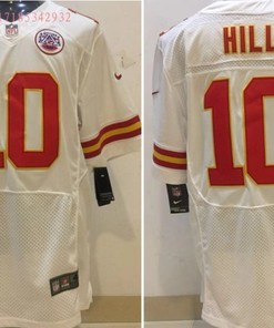Kansas City Chiefs Tyreek Hill #10 Nfl White Jersey Jersey - Robokeg