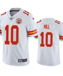 Kansas City Chiefs Tyreek Hill White 100th Season Vapor Limited Jersey - Robokeg