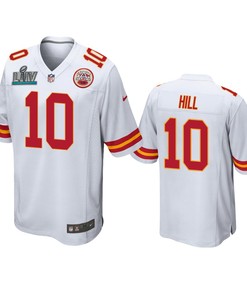 Kansas City Chiefs Tyreek Hill White Super Bowl Liv Game Jersey - Robokeg