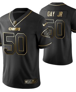 Kansas City Chiefs Willie Gay Jr. 50 2021 Nfl Golden Brandedition Black Jersey Gift For Chiefs Fans - Robokeg