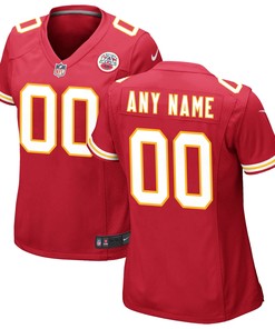 Kansas City Chiefs Womens Custom Game Jersey Red Custom Jerseys Nfl - Robokeg
