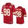 Kansas City Chiefs Xavier Williams Red 60th Anniversary Game Jersey - Robokeg