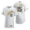 Kansas City Royals #15 Whit Merrifield Mlb Golden Brandedition White Jersey Gift For Royals Fans - Robokeg