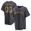 Kansas City Royals 2022 Mlb All-star Game Replica Custom Jersey - Charcoal Custom Jerseys Mlb Ver 1 - Robokeg