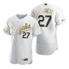 Kansas City Royals #27 Adalberto Mondesi Mlb Golden Brandedition White Jersey Gift For Royals Fans - Robokeg