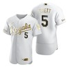Kansas City Royals #5 George Brett Mlb Golden Brandedition White Jersey Gift For Royals Fans - Robokeg