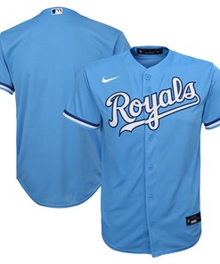 Kansas City Royals Alternate Replica Team Jersey Light Blue Mlb - Robokeg