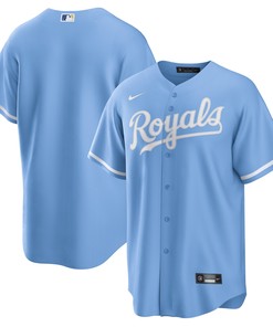 Kansas City Royals Alternate Replica Team Logo Jersey Light Blue Mlb - Robokeg