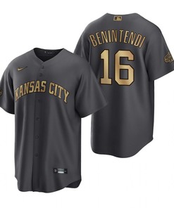 Kansas City Royals Andrew Benintendi Charcoal 2022-23 All-Star Game Jersey - Robokeg