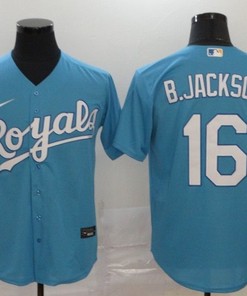 Kansas City Royals Bo Jackson #16 2020 Mlb Sky Blue Jersey - Robokeg