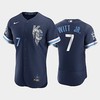 Kansas City Royals Bobby Witt Jr. 7 Navy 2022-23 City Connect Jersey - Robokeg