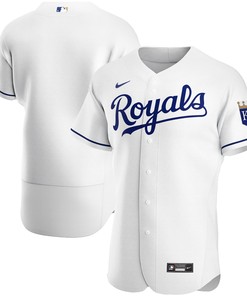 Kansas City Royals Home Authentic Team Jersey - White Mlb - Robokeg