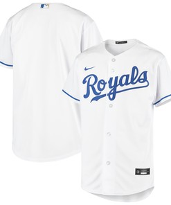 Kansas City Royals Home Replica Team Jersey White Mlb - Robokeg