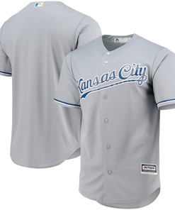 Kansas City Royals Majestic Team Official Jersey Gray Mlb - Robokeg